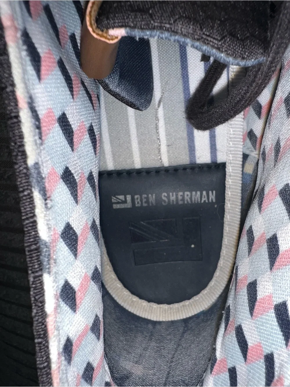 Ben Sherman Men's Chukka Sneakers Size 10.5 Navy Black High Top Casual Shoes